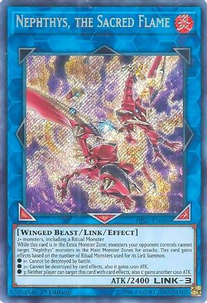Nephthys, the Sacred Flame (HISU-EN008) - Hidden Summoners 1st Edition Hidden Summoners Yugioh Single Squirtle Squad Card Shop.