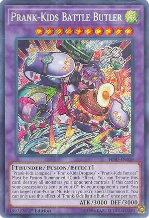 Prank-Kids Battle Butler (HISU-EN019) - Hidden Summoners 1st Edition Hidden Summoners Yugioh Single Squirtle Squad Card Shop.