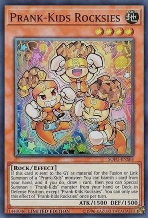 Prank-Kids Rocksies (SOFU-ENSE4) - Soul Fusion Limited Soul Fusion Yugioh Single Squirtle Squad Card Shop.