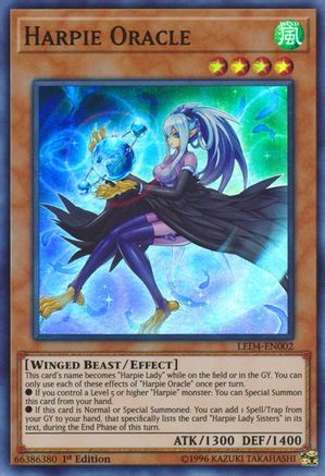 Harpie Oracle (LED4-EN002) - Legendary Duelists: Sisters of the Rose 1st Edition Legendary Duelists: Sisters of the Rose Yugioh Single Squirtle Squad Card Shop.