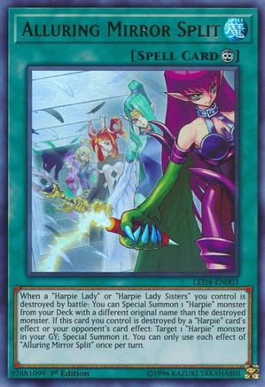Alluring Mirror Split (LED4-EN003) - Legendary Duelists: Sisters of the Rose 1st Edition Legendary Duelists: Sisters of the Rose Yugioh Single Squirtle Squad Card Shop.