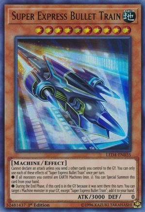 Super Express Bullet Train (LED4-EN035) - Legendary Duelists: Sisters of the Rose 1st Edition Legendary Duelists: Sisters of the Rose Yugioh Single Squirtle Squad Card Shop.