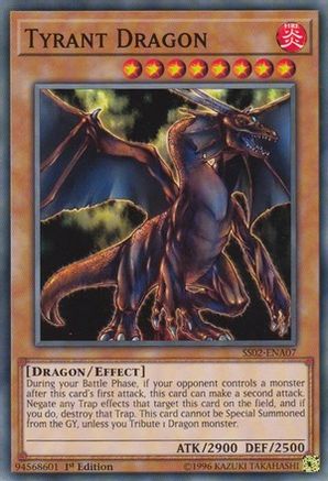Tyrant Dragon (SS02-ENA07) - Speed Duel Decks: Duelists of Tomorrow 1st Edition Speed Duel Decks: Duelists of Tomorrow Yugioh Single Squirtle Squad Card Shop.