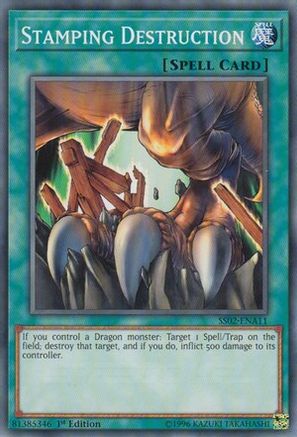 Stamping Destruction (SS02-ENA11) - Speed Duel Decks: Duelists of Tomorrow 1st Edition Speed Duel Decks: Duelists of Tomorrow Yugioh Single Squirtle Squad Card Shop.