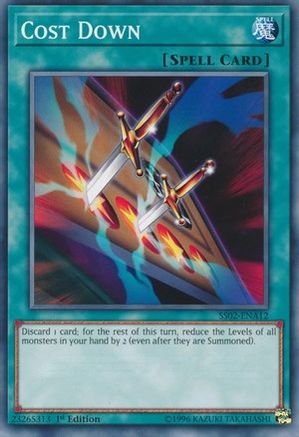 Cost Down (SS02-ENA12) - Speed Duel Decks: Duelists of Tomorrow 1st Edition Speed Duel Decks: Duelists of Tomorrow Yugioh Single Squirtle Squad Card Shop.