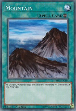 Mountain (SS02-ENA14) - Speed Duel Decks: Duelists of Tomorrow 1st Edition Speed Duel Decks: Duelists of Tomorrow Yugioh Single Squirtle Squad Card Shop.