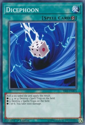 Dicephoon (SS02-ENB15) - Speed Duel Decks: Duelists of Tomorrow 1st Edition Speed Duel Decks: Duelists of Tomorrow Yugioh Single Squirtle Squad Card Shop.