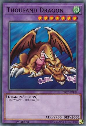 Thousand Dragon (SS02-ENB21) - Speed Duel Decks: Duelists of Tomorrow 1st Edition Speed Duel Decks: Duelists of Tomorrow Yugioh Single Squirtle Squad Card Shop.