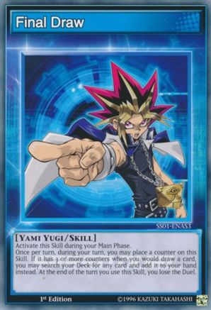 Final Draw (SS01-ENAS3) - Speed Duel Decks: Destiny Masters 1st Edition Speed Duel Decks: Destiny Masters Yugioh Single Squirtle Squad Card Shop.