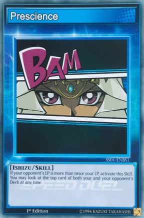 Prescience (SS01-ENBS1) - Speed Duel Decks: Destiny Masters 1st Edition Speed Duel Decks: Destiny Masters Yugioh Single Squirtle Squad Card Shop.