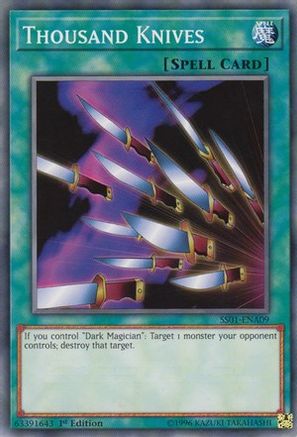 Thousand Knives (SS01-ENA09) - Speed Duel Decks: Destiny Masters 1st Edition Speed Duel Decks: Destiny Masters Yugioh Single Squirtle Squad Card Shop.