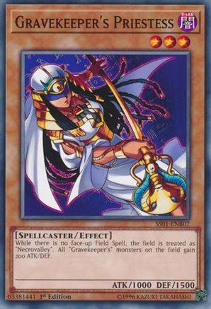 Gravekeeper's Priestess (SS01-ENB07) - Speed Duel Decks: Destiny Masters 1st Edition Speed Duel Decks: Destiny Masters Yugioh Single Squirtle Squad Card Shop.