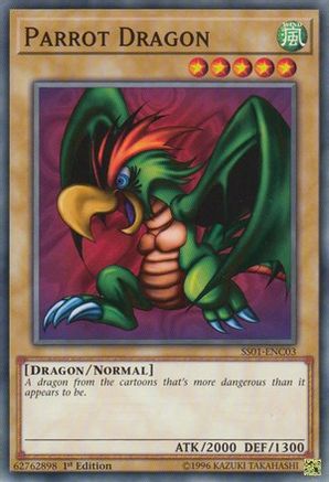 Parrot Dragon (SS01-ENC03) - Speed Duel Decks: Destiny Masters 1st Edition Speed Duel Decks: Destiny Masters Yugioh Single Squirtle Squad Card Shop.