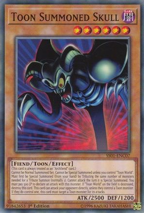 Toon Summoned Skull (SS01-ENC07) - Speed Duel Decks: Destiny Masters 1st Edition Speed Duel Decks: Destiny Masters Yugioh Single Squirtle Squad Card Shop.