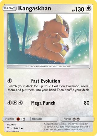 Kangaskhan/181 - Reverse Holofoil SM Team Up - Uncommon SM - Team Up Pokemon Single Squirtle Squad Card Shop.
