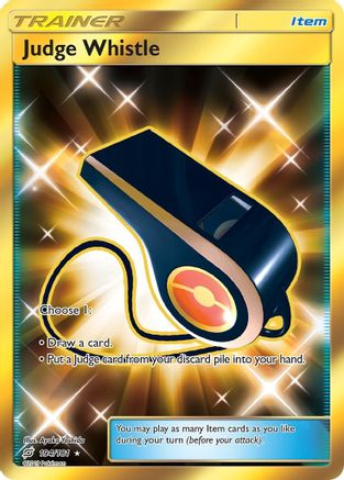 Judge Whistle (Secret) - Holofoil SM Team Up - Secret Rare SM - Team Up Pokemon Single Squirtle Squad Card Shop.