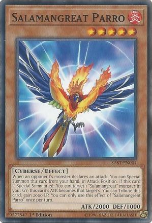 Salamangreat Parro (SAST-EN004) - Savage Strike 1st Edition Savage Strike Yugioh Single Squirtle Squad Card Shop.