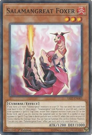 Salamangreat Foxer (SAST-EN005) - Savage Strike 1st Edition Savage Strike Yugioh Single Squirtle Squad Card Shop.