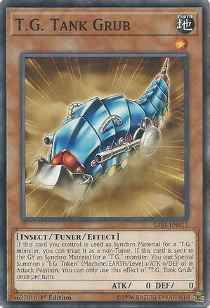 T.G. Tank Grub (SAST-EN011) - Savage Strike 1st Edition Savage Strike Yugioh Single Squirtle Squad Card Shop.