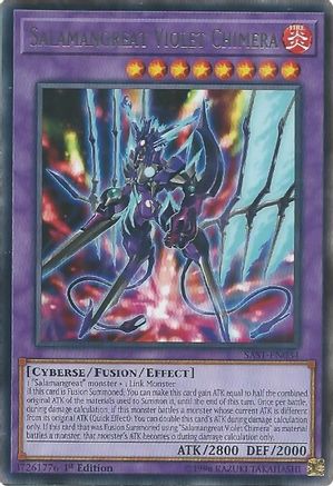 Salamangreat Violet Chimera (SAST-EN034) - Savage Strike 1st Edition Savage Strike Yugioh Single Squirtle Squad Card Shop.