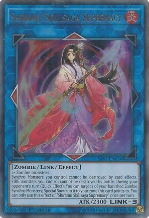 Shiranui Skillsaga Supremacy (SAST-EN054) - Savage Strike Unlimited Savage Strike Yugioh Single Squirtle Squad Card Shop.