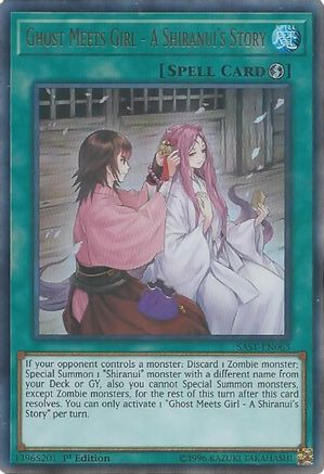 Ghost Meets Girl - A Shiranui's Story (SAST-EN063) - Savage Strike 1st Edition Savage Strike Yugioh Single Squirtle Squad Card Shop.