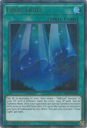 Final Light (SAST-EN090) - Savage Strike Unlimited Savage Strike Yugioh Single Squirtle Squad Card Shop.