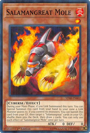 Salamangreat Mole (SDSB-EN002) - Structure Deck: Soulburner 1st Edition Structure Deck: Soulburner Yugioh Single Squirtle Squad Card Shop.