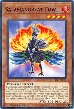 Salamangreat Fowl (SDSB-EN005) - Structure Deck: Soulburner 1st Edition Structure Deck: Soulburner Yugioh Single Squirtle Squad Card Shop.
