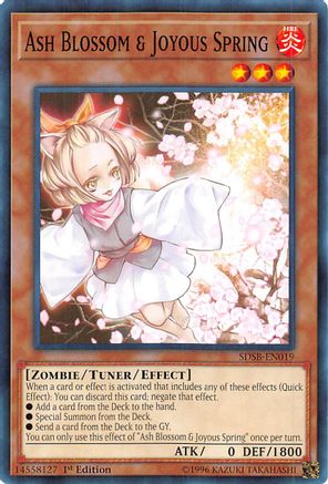 Ash Blossom & Joyous Spring (SDSB-EN019) - Structure Deck: Soulburner 1st Edition Structure Deck: Soulburner Yugioh Single Squirtle Squad Card Shop.