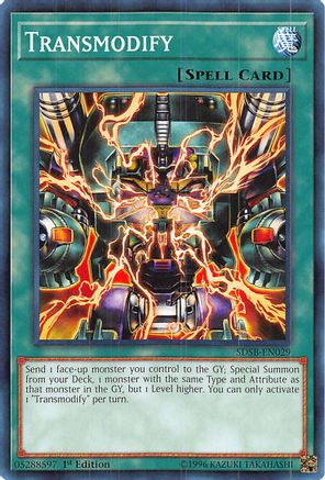 Transmodify (SDSB-EN029) - Structure Deck: Soulburner 1st Edition Structure Deck: Soulburner Yugioh Single Squirtle Squad Card Shop.