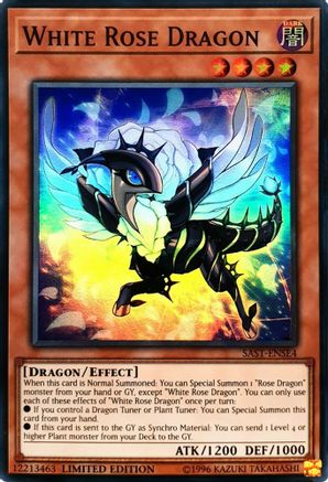 White Rose Dragon (SAST-ENSE4) - Savage Strike Limited Savage Strike Yugioh Single Squirtle Squad Card Shop.