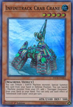 Infinitrack Crab Crane (INCH-EN003) - The Infinity Chasers 1st Edition The Infinity Chasers Yugioh Single Squirtle Squad Card Shop.