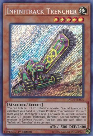 Infinitrack Trencher (INCH-EN005) - The Infinity Chasers 1st Edition The Infinity Chasers Yugioh Single Squirtle Squad Card Shop.
