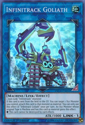 Infinitrack Goliath (INCH-EN010) - The Infinity Chasers 1st Edition The Infinity Chasers Yugioh Single Squirtle Squad Card Shop.