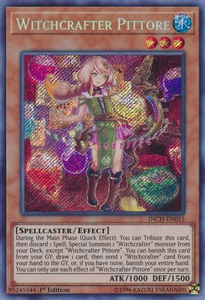 Witchcrafter Pittore (INCH-EN015) - The Infinity Chasers 1st Edition The Infinity Chasers Yugioh Single Squirtle Squad Card Shop.