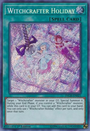 Witchcrafter Holiday (INCH-EN021) - The Infinity Chasers 1st Edition The Infinity Chasers Yugioh Single Squirtle Squad Card Shop.