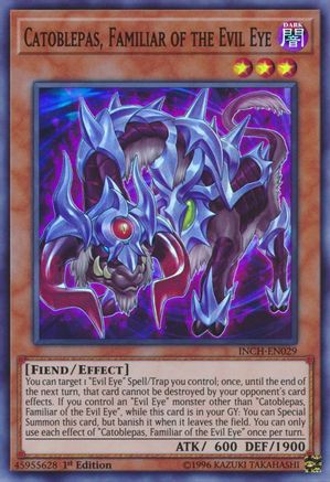 Catoblepas, Familiar of the Evil Eye (INCH-EN029) - The Infinity Chasers 1st Edition The Infinity Chasers Yugioh Single Squirtle Squad Card Shop.