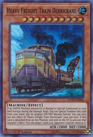 Heavy Freight Train Derricrane (INCH-EN046) - The Infinity Chasers 1st Edition The Infinity Chasers Yugioh Single Squirtle Squad Card Shop.