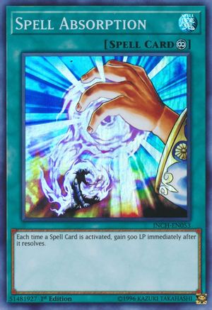 Spell Absorption (INCH-EN053) - The Infinity Chasers 1st Edition The Infinity Chasers Yugioh Single Squirtle Squad Card Shop.