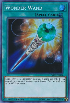 Wonder Wand (INCH-EN054) - The Infinity Chasers 1st Edition The Infinity Chasers Yugioh Single Squirtle Squad Card Shop.
