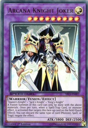 Arcana Knight Joker (SBLS-EN007) - Speed Duel: Arena of Lost Souls 1st Edition Speed Duel: Arena of Lost Souls Yugioh Single Squirtle Squad Card Shop.
