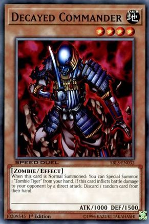Decayed Commander (SBLS-EN032) - Speed Duel: Arena of Lost Souls 1st Edition Speed Duel: Arena of Lost Souls Yugioh Single Squirtle Squad Card Shop.