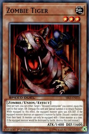 Zombie Tiger (SBLS-EN033) - Speed Duel: Arena of Lost Souls 1st Edition Speed Duel: Arena of Lost Souls Yugioh Single Squirtle Squad Card Shop.