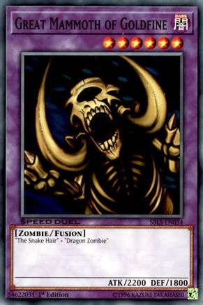 Great Mammoth of Goldfine (SBLS-EN034) - Speed Duel: Arena of Lost Souls 1st Edition Speed Duel: Arena of Lost Souls Yugioh Single Squirtle Squad Card Shop.