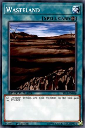 Wasteland (SBLS-EN036) - Speed Duel: Arena of Lost Souls 1st Edition Speed Duel: Arena of Lost Souls Yugioh Single Squirtle Squad Card Shop.