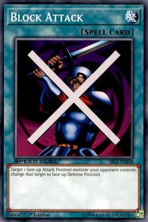 Block Attack (SBLS-EN038) - Speed Duel: Arena of Lost Souls 1st Edition Speed Duel: Arena of Lost Souls Yugioh Single Squirtle Squad Card Shop.