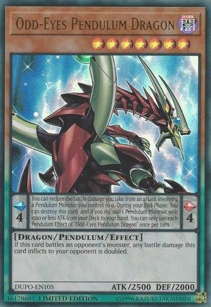 Odd-Eyes Pendulum Dragon (DUPO-EN105) - Duel Power Limited Duel Power Yugioh Single Squirtle Squad Card Shop.