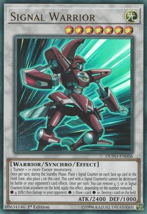 Signal Warrior (DUPO-EN006) - Duel Power Unlimited Duel Power Yugioh Single Squirtle Squad Card Shop.