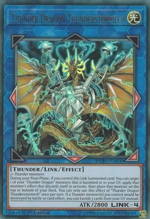 Thunder Dragon Thunderstormech (DUPO-EN030) - Duel Power Unlimited Duel Power Yugioh Single Squirtle Squad Card Shop.